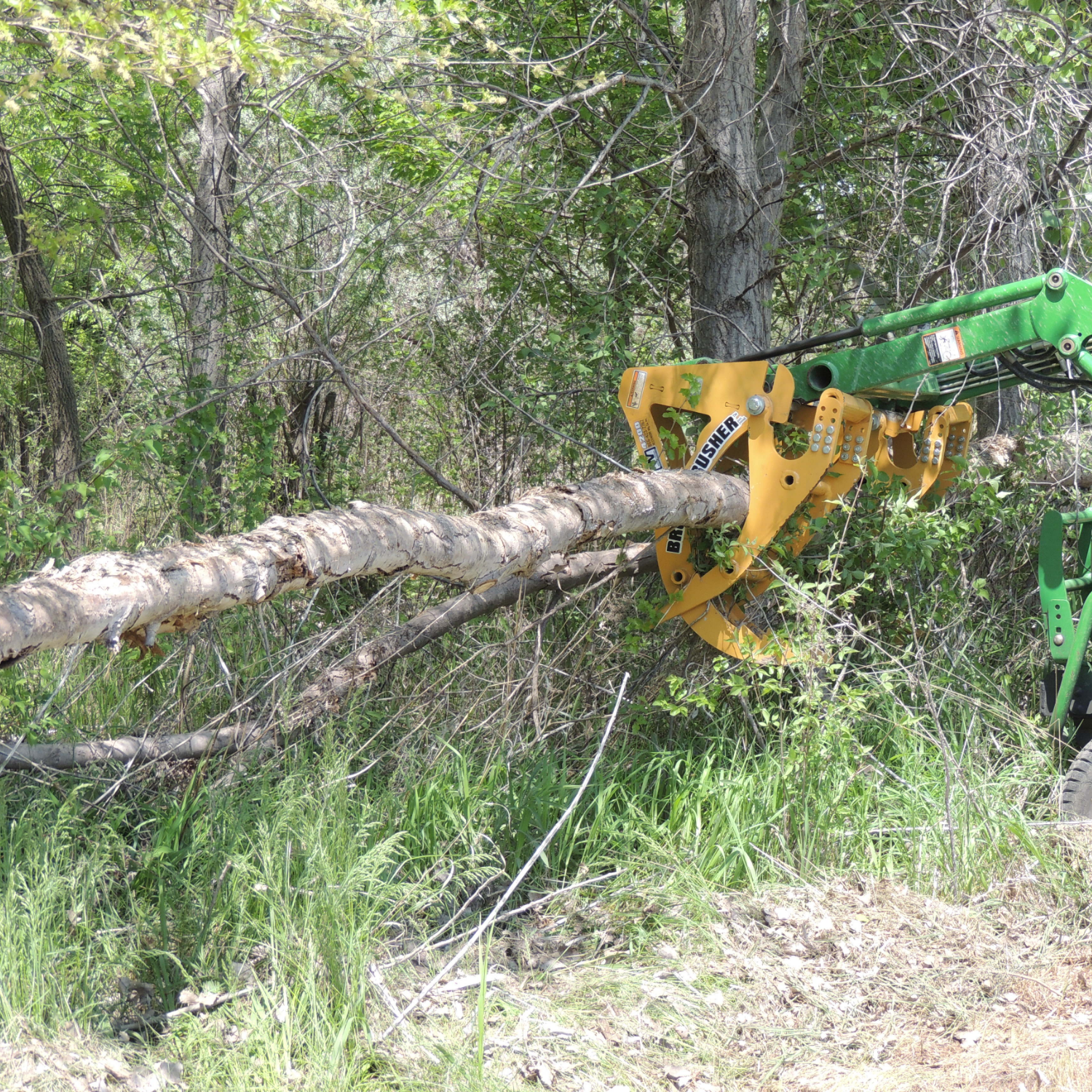 The BC-4200 removes trees and logs that have been in your way for a long time!
