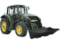 Enjoy the freedom of mounting this new series of loader from the comfort of your cab.  Just drive over and set the loader on the bucket.  To mount, just drive in and the loader automatically locks on.