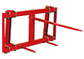The sturdy dependable frame (highlighted in red) 
of the SP-76 Bale Spear is designed endure long-
lasting heavy use.